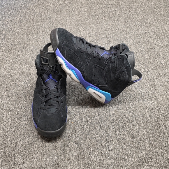 Nike Air Jordan Retro Aqua CT8529-004 Black Purple Men's Size